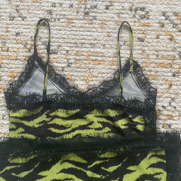 ZEBRA PRINT LACE SLIP DRESS - Picture 8 of 8